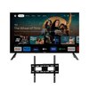 Combo tv tokyo 43" smart webos fhd frameless tws43 dolby c/ air mouse t2943 + soporte fijo p/tv Jvc 32" a 70"