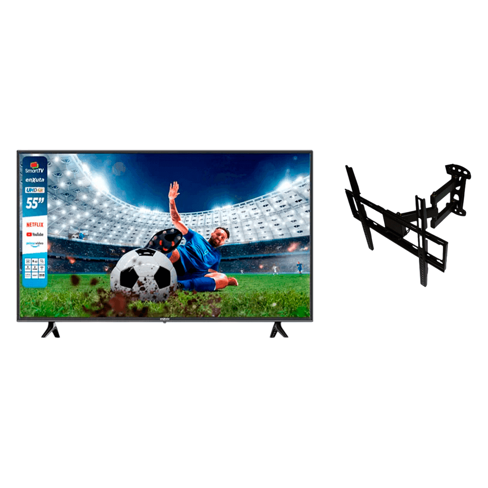 Combo tv enxuta 55" smart webos + soporte unique rc-2m 80516