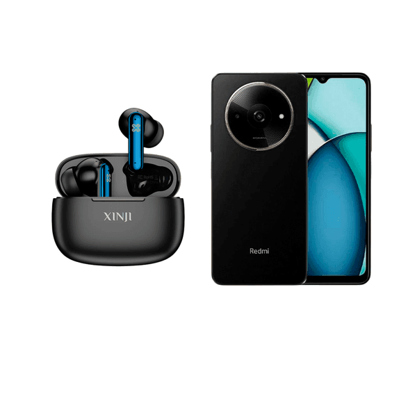 Celular Xiaomi redmi a3x 4gb/128g + auricular xinji stone m1 negro
