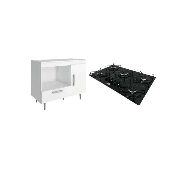 Combo balcon para anafe Cobrasa + anafe 5h negro jota anafe5bc