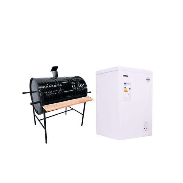 Combo Parrilla 200lts + Congelador goodweather 100lts gw-12xt