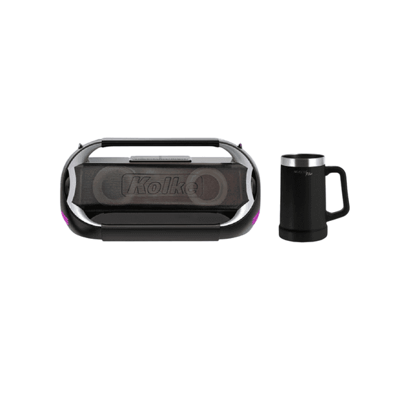 COMBO PARLANTE KOLKE XTREME KPM-677+JARRA CERVEZA 700ML negro
