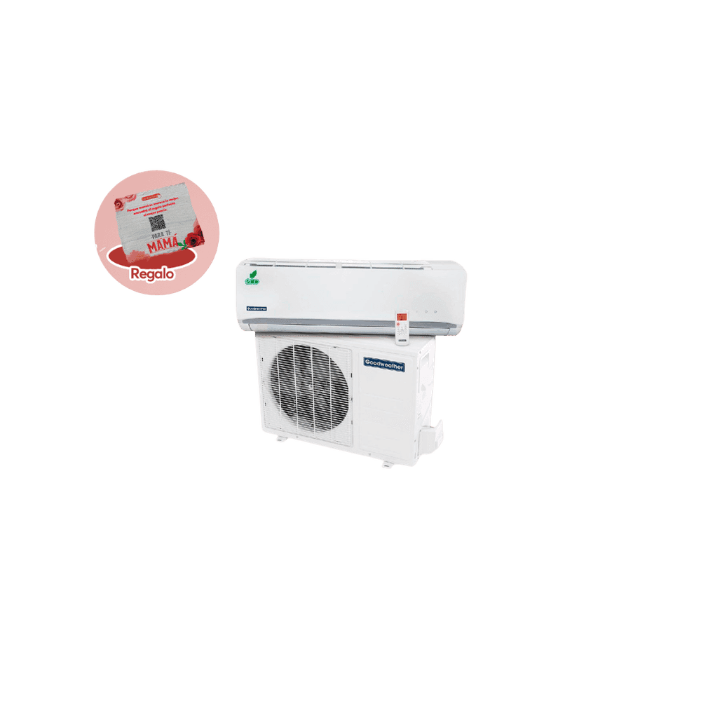 AIRE GOODWEATHER 12.000BTU SPLIT GW-12FO R410 2PZ + REGALO 82410