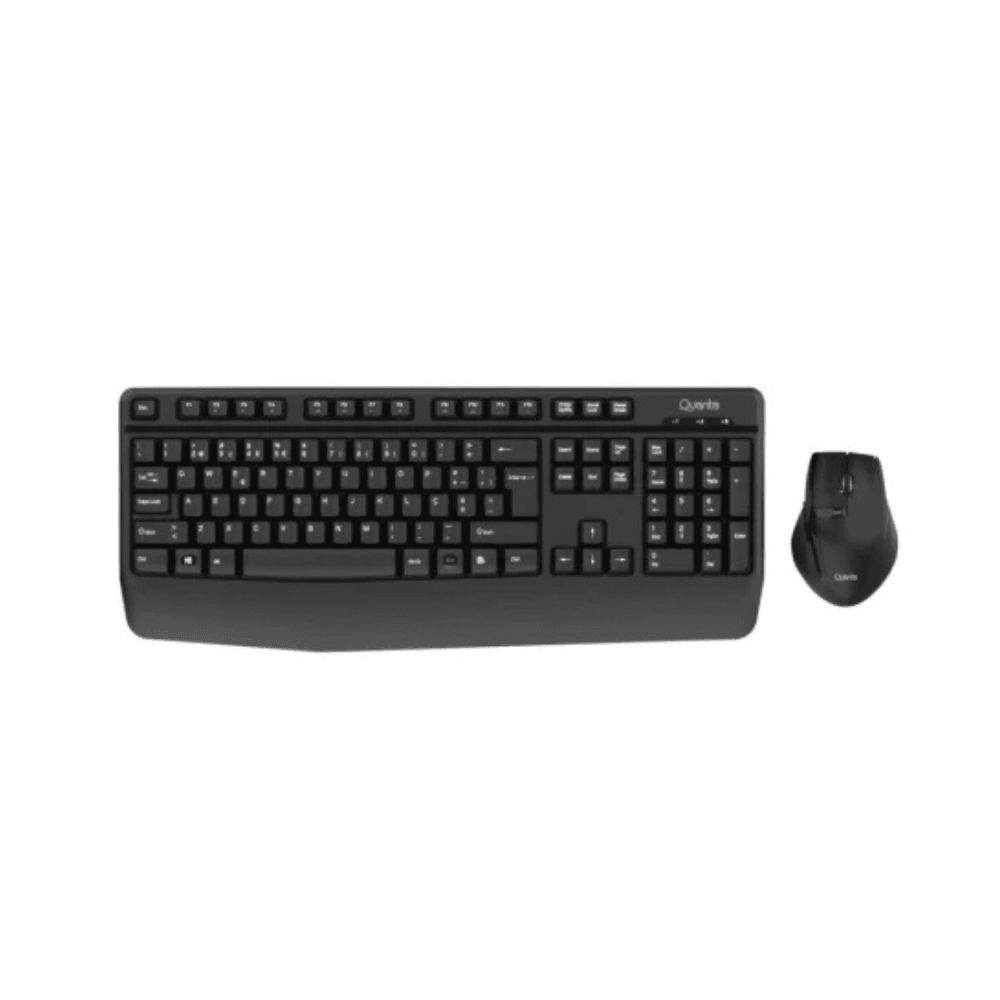 KIT TECLADO Y MOUSE INAL QUANTA QTKTM12 EASYTYPE PORT-NG 92999