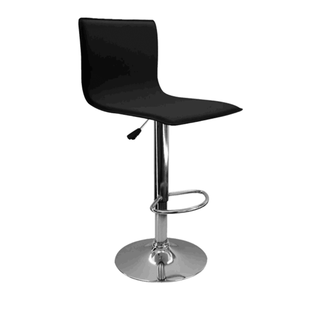 BUTACA CON RESPALDO SLIM LEVEL NEGRA LVS-159