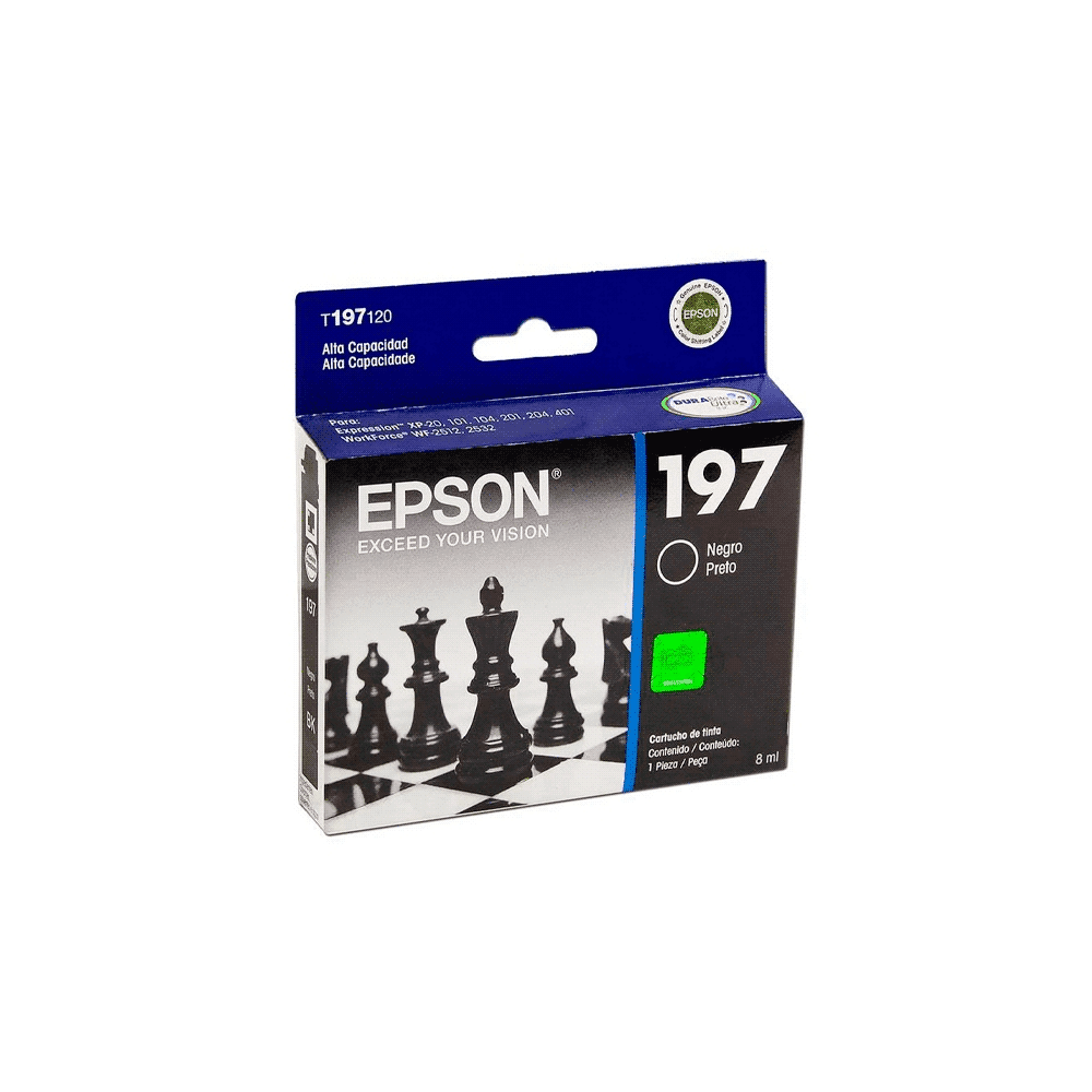 TINTA EPSON T197 120 NEGRO XP-20/101/104/20 T197120-AL 8ML 102728