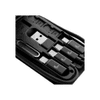 KIT USB-C C/ESTUCHE XTECH XTC-570 ADAPTADOR USB-A/M-USB/LIGHTNING/NEGRO 104609
