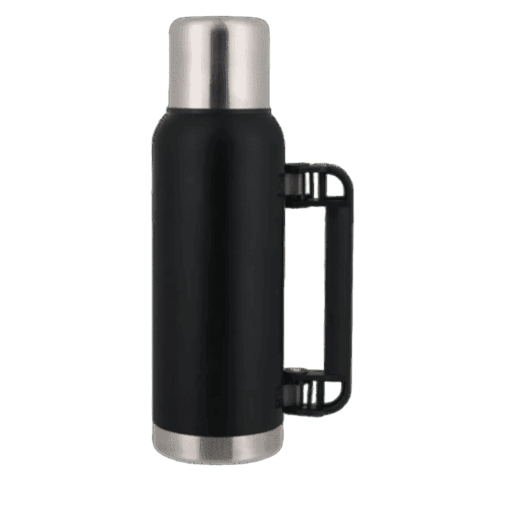 TERMO 1.0L DOBLE PARED NEGRO MATE + TAPON EXTRA TRITON 115096-01