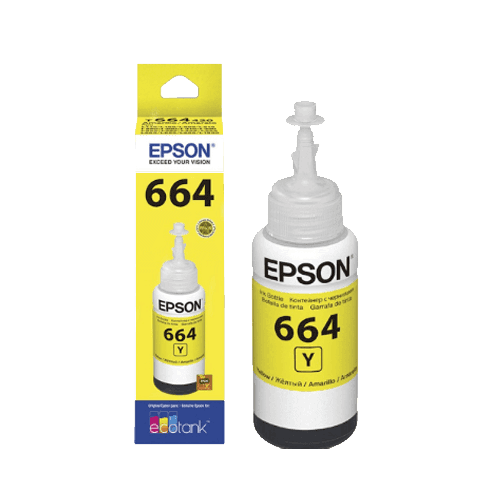 TINTA EPSON T664 420 AMARILLO L1XX/L2XX/L3XX/L5XX T66420-AL 70ML 1298