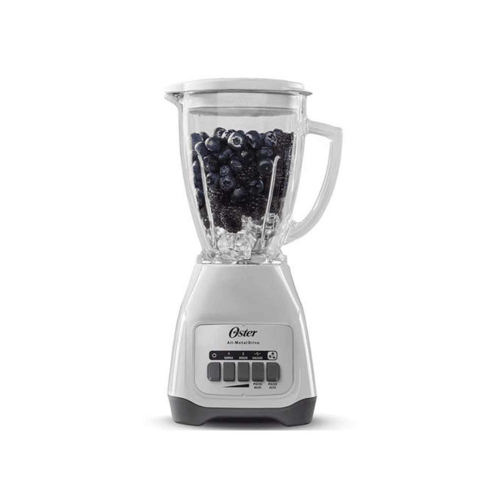 LICUADORA OSTER 1.5LTS JARRA DE VIDRIO 2VEL BLSTKAG-WPB-053 BLANCO REF 12222 15402