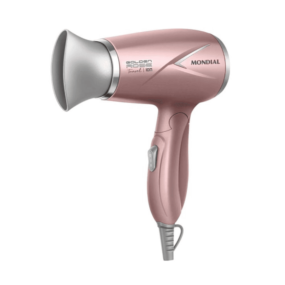 SECADOR DE PELO PARA VIAJE MONDIAL COLORS GOLDEN ROSE TRAVEL 154484