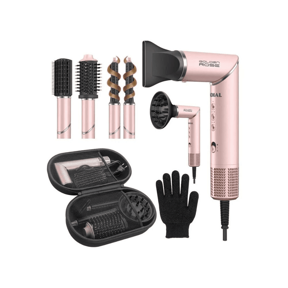 SECADOR MULTIFUNCIONAL 5 EN 1 GOLDEN ROSE MONDIAL SM-01-BLDC-GR 156723