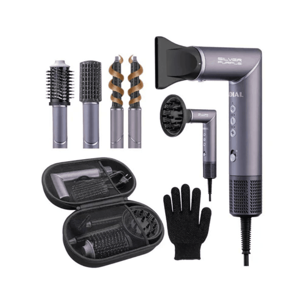 SECADOR MULTIFUNCIONAL 5 EN 1 MONDIAL SM-01-BLDC-SP SILVER PURPLE SM-01-BLDC-SP 156761