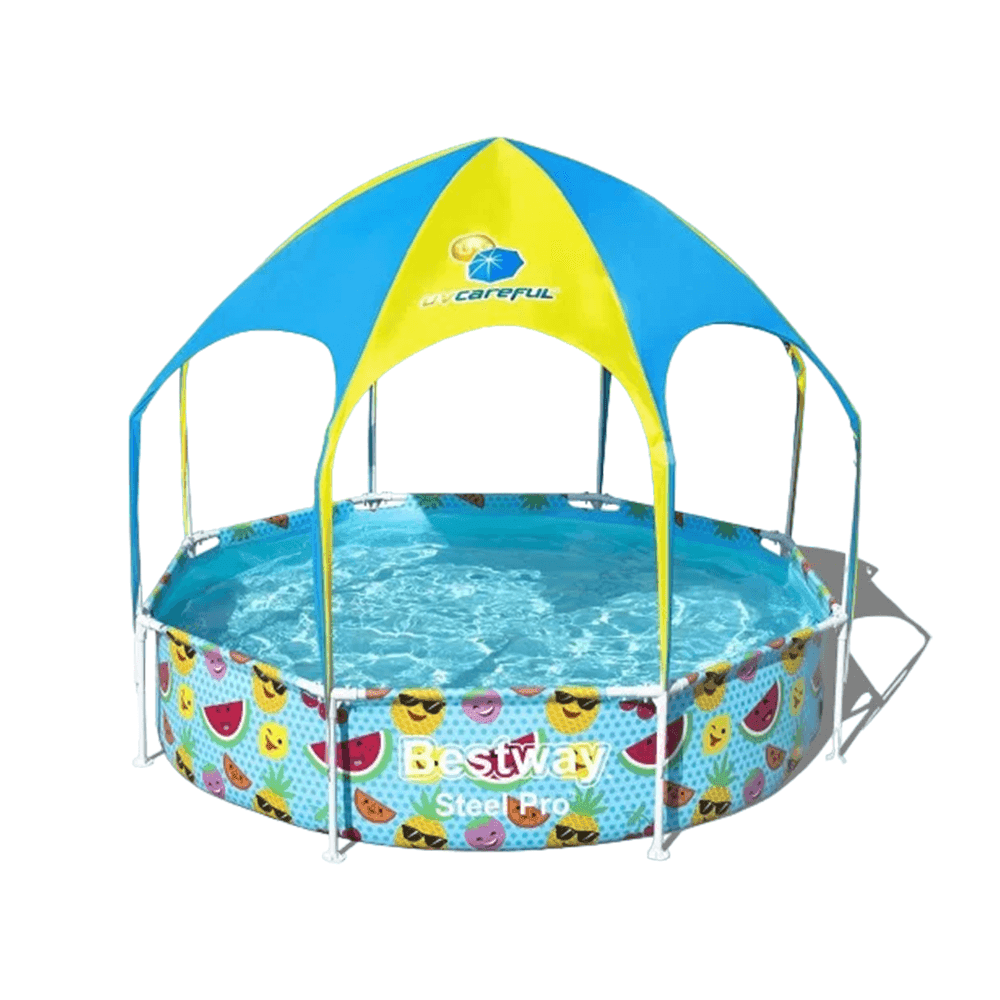 PISCINA BESTWAY 1688LTS C/ESTR METALICA Y PARASOL STEEL PRO 56432 17968