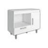 BALCON PARA ANAFE 1 CAJON 1 PUERTA BLANCO COBRASA 20783