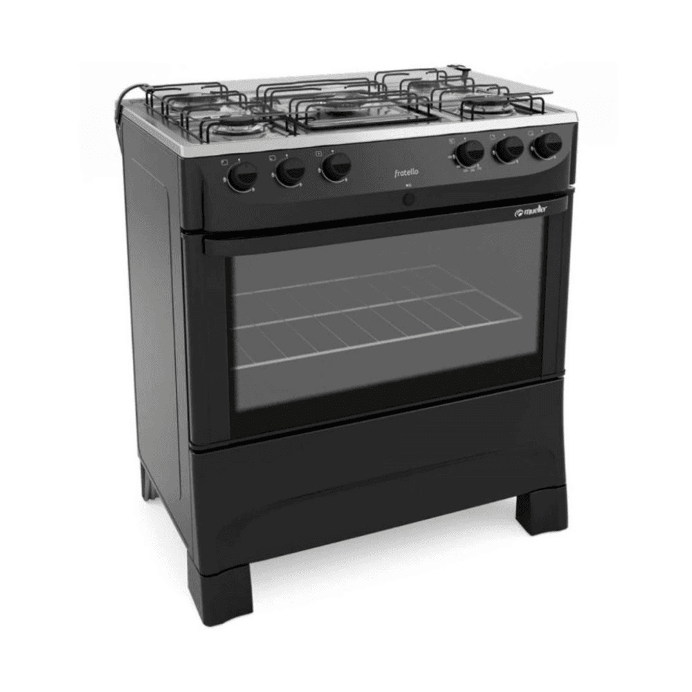 COCINA MUELLER 5 HORNALLAS MFV5BB FRATELLO VETRO NEGRO MFV5BB FRATELLO VETRO NEGRO 2382