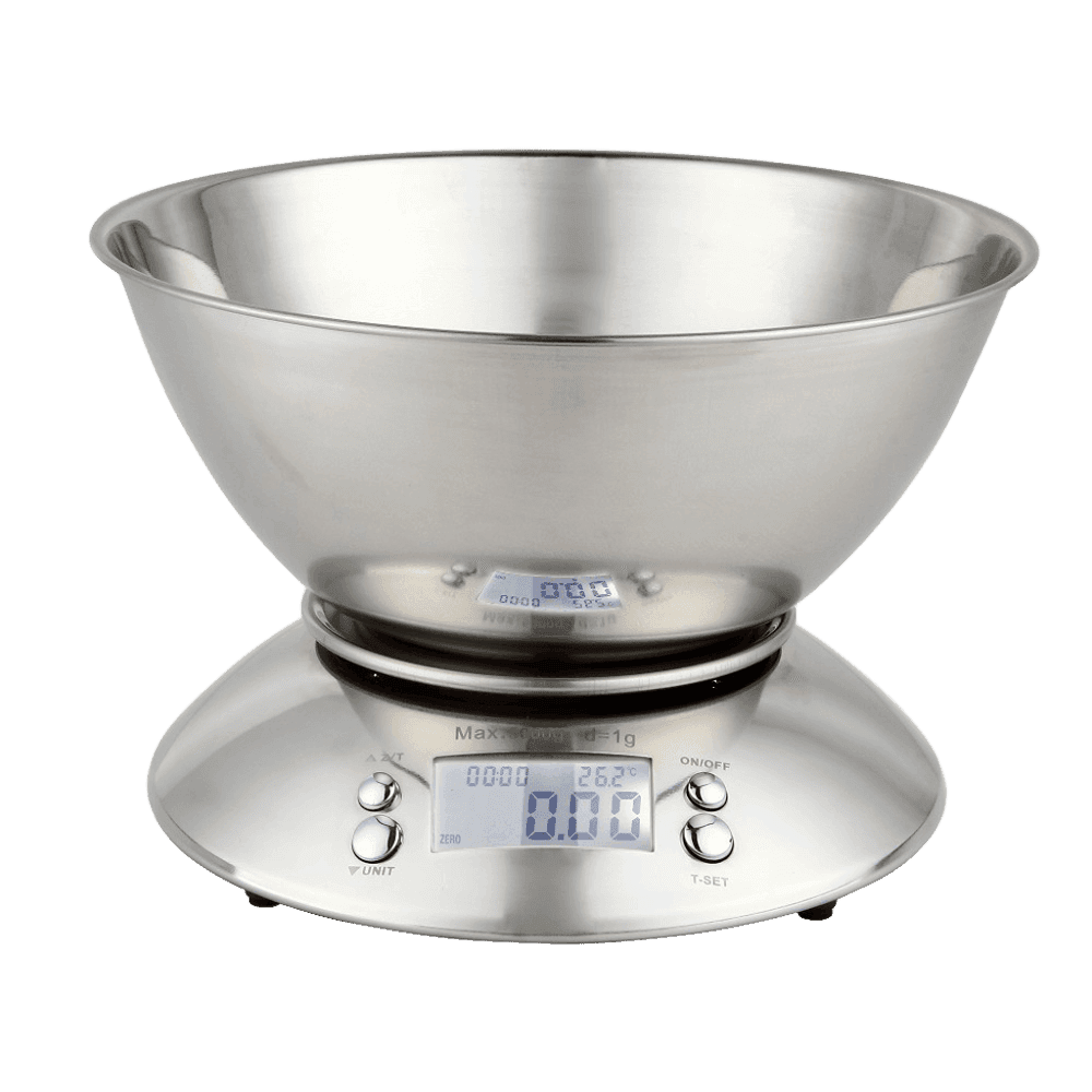 BALANZA DE COCINA TOKYO TOKINOX BOWL 1,7LTS. INOX FUNCION TARA CAP. 5KG. T1823 2779