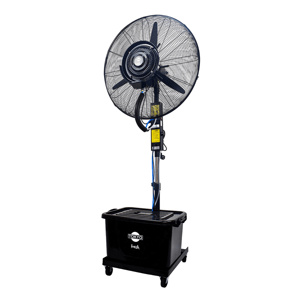 VENTILADOR DE PIE TOKYO FRESH INDUSTRIAL 26 C/HUMIDIFICADOR OPCIONAL 3VEL T3022 VETOKPIH26R-AR 30284