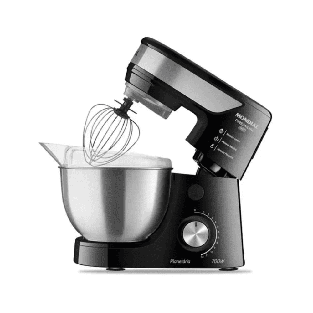 BATIDORA PLANETARIA MONDIAL 700W PREMIUM INOX CON 2 BOLS 308471