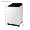 LAVARROPAS SAMSUNG 19KG ECO BUBBLE C/ SUPERIOR WHITE WA19CG6441BW/ZS A800103 30902