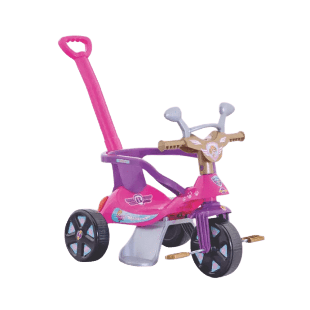 TRICICLO SMILE CONFORT BIEMME MENINA ROSADO REF 438-FUC 32374