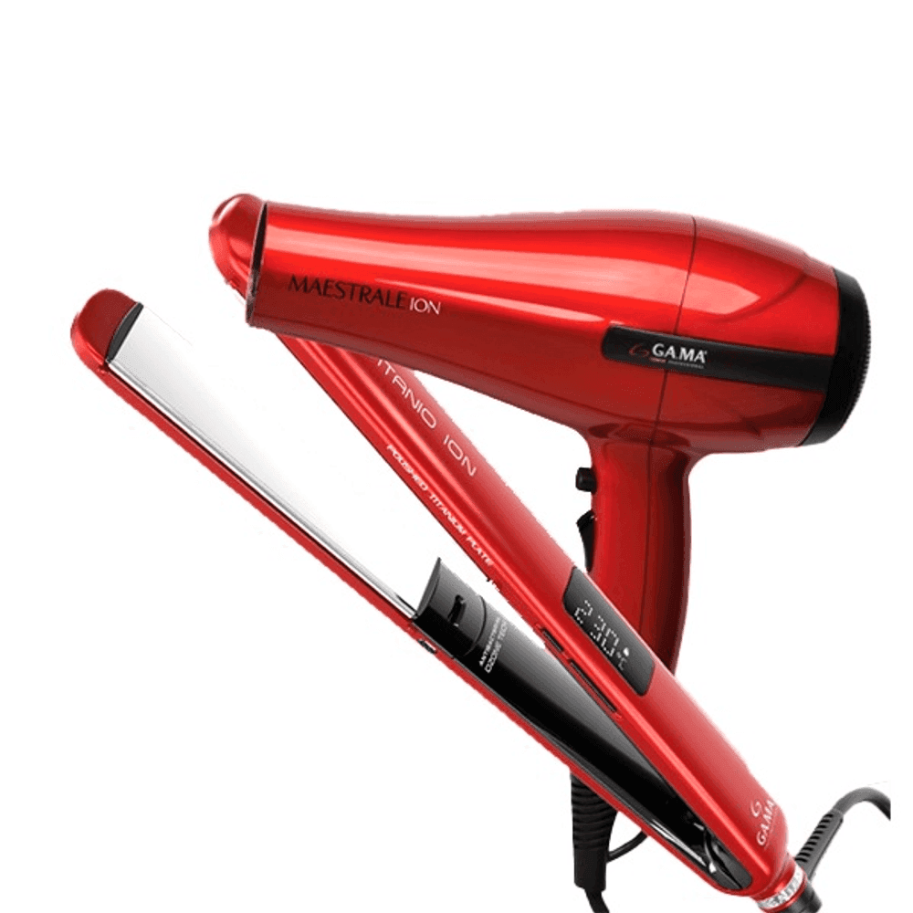 COMBO GA.MA RED TITANIO PLANCHITA + SECADOR 900/7179 33126