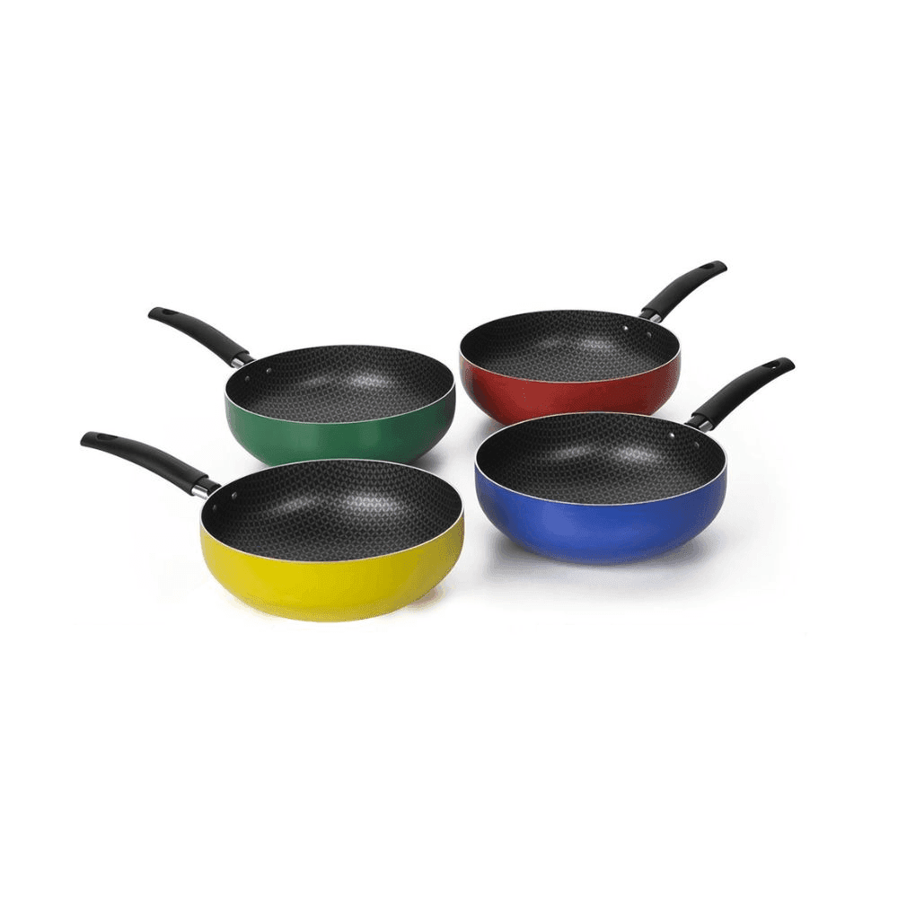 WOK SARTÉN COLOR POP 28 CM CON TAPA - MULTIFLON 79828 (1 unidad) 341558