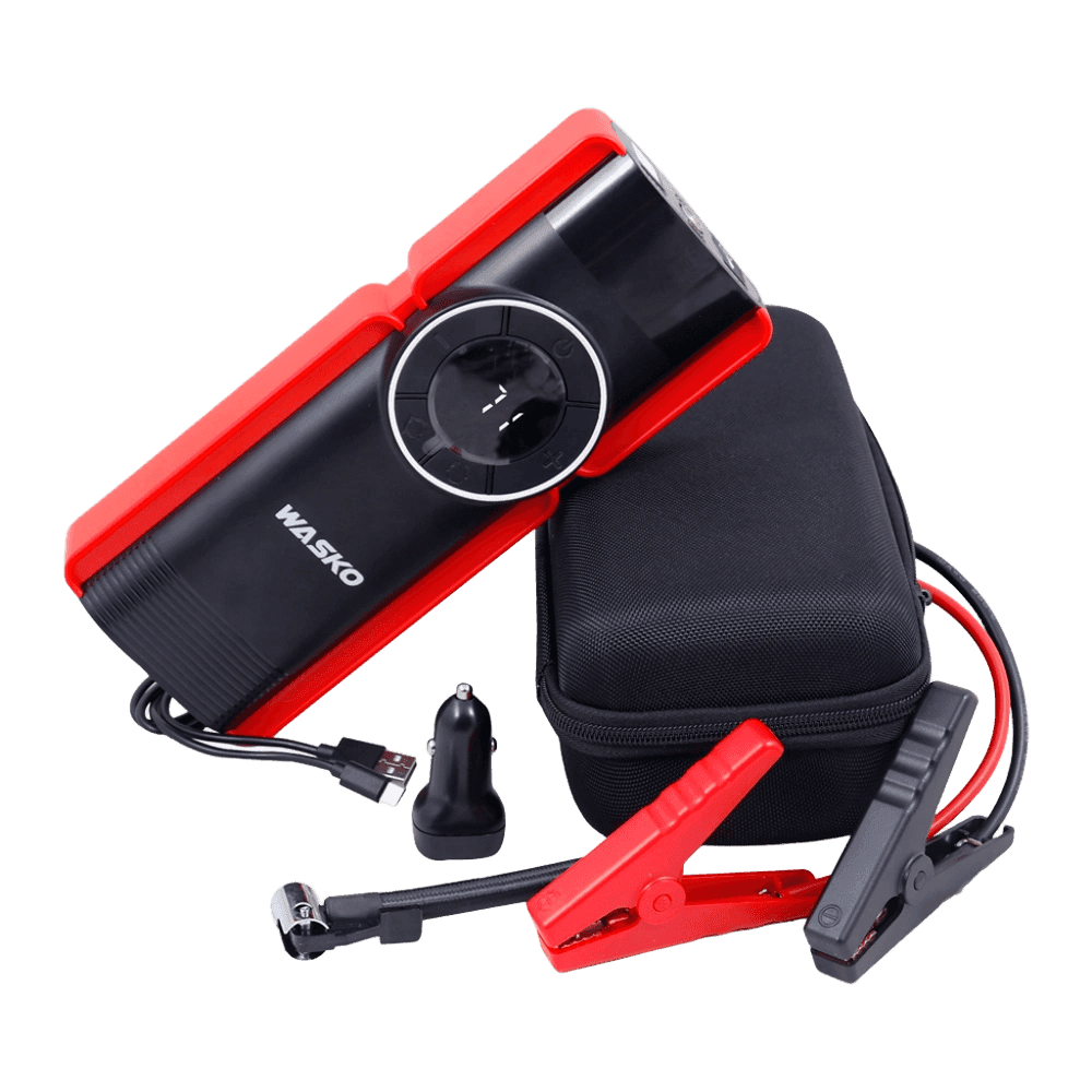 ARRANCADOR CARGADOR PORTATIL CON COMPRESOR WASKO REF WF77 34590