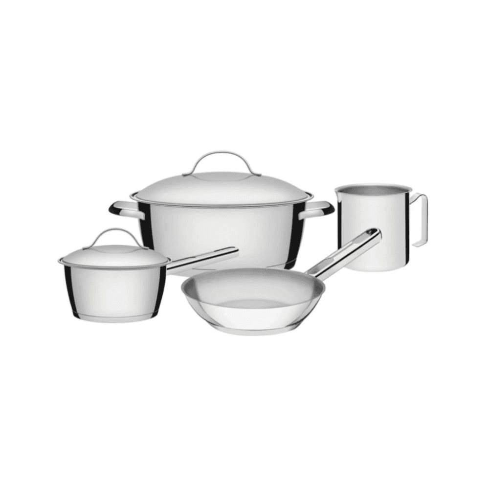 JUEGO DE OLLAS ACERO INOX 4PZAS ALLEGRA 65650/316 36721