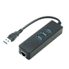 ADAPTADOR USB A RJ45 HUB USB 3 PUERTOS 3.0+ RJ45/1000 LAN GIGABIT 18CENTIMETRO KY-888 36762