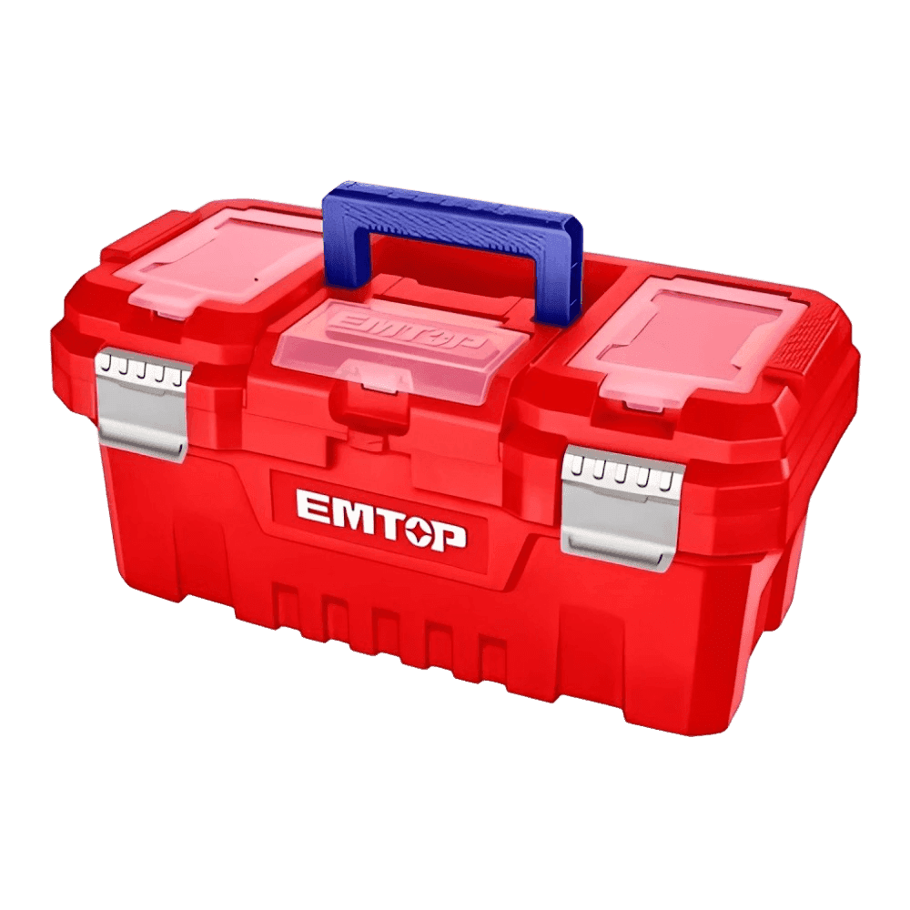 CAJA DE HERRAMIENTAS 17" PLASTICA HEBILLA MET+BANDEJA EMTOP / EPBX1702 36767