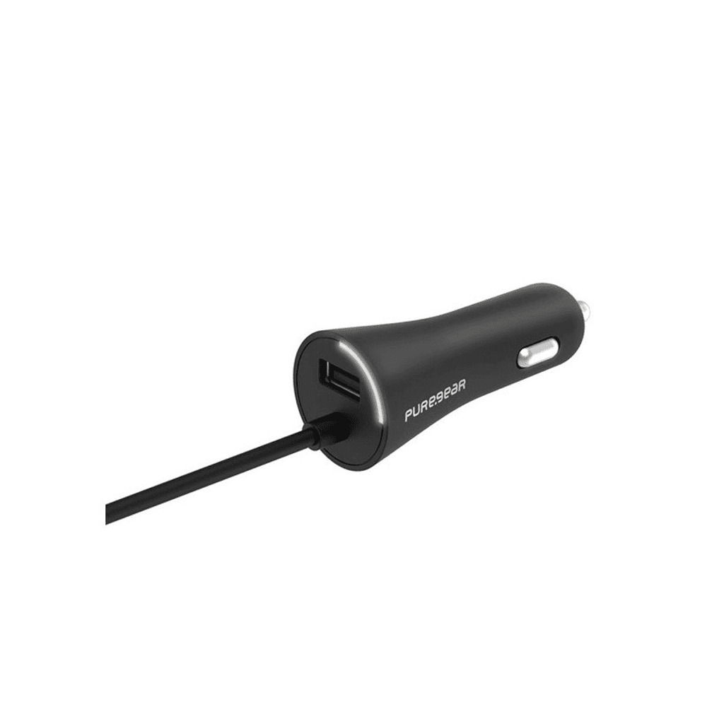 CARGADOR DE AUTO PUREGEAR 30W USBA-LIGHTNING C/CABLE NEGRO-62812PG-2 37120