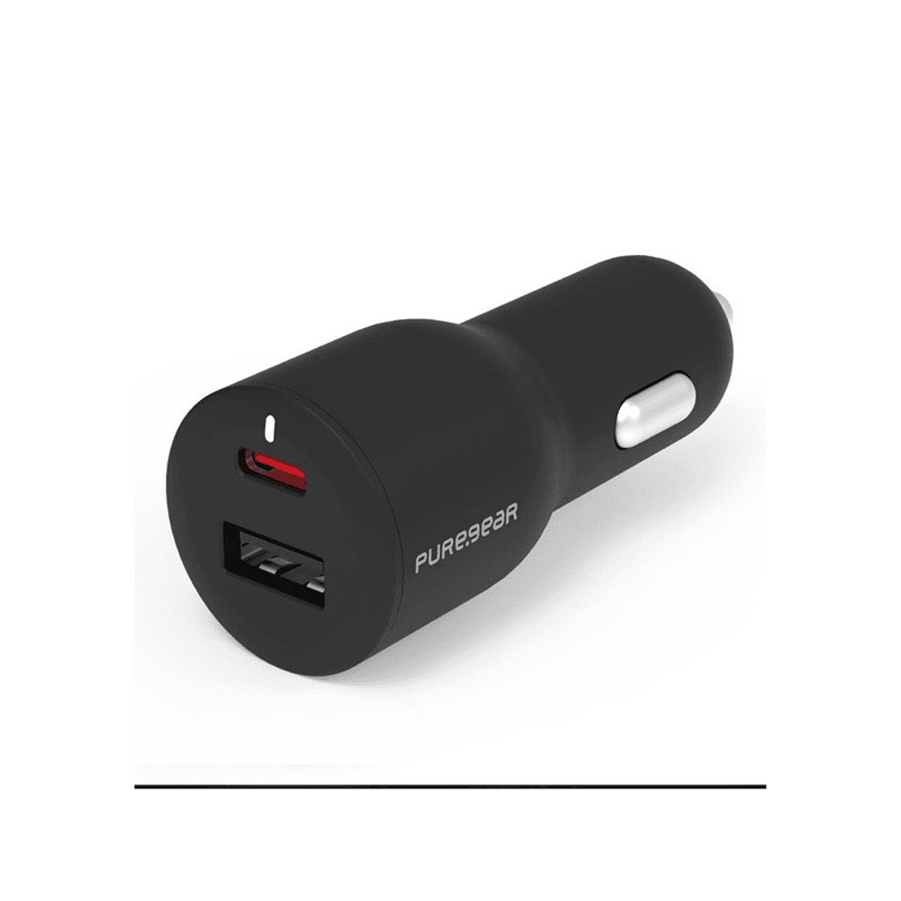 CARGADOR DE AUTO PUREGEAR 42W DUAL BLK USBA-USBC - 64674PG-2 37122