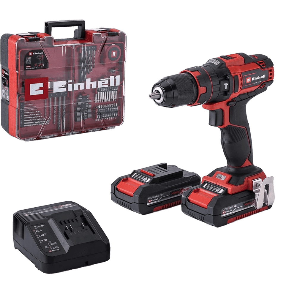 TALADRO ATORNILLADOR EINHELL 13MM 40NM C/ 1 BAT 2,5AH + 1 CARGADOR C/ MALETIN 4513948 39195