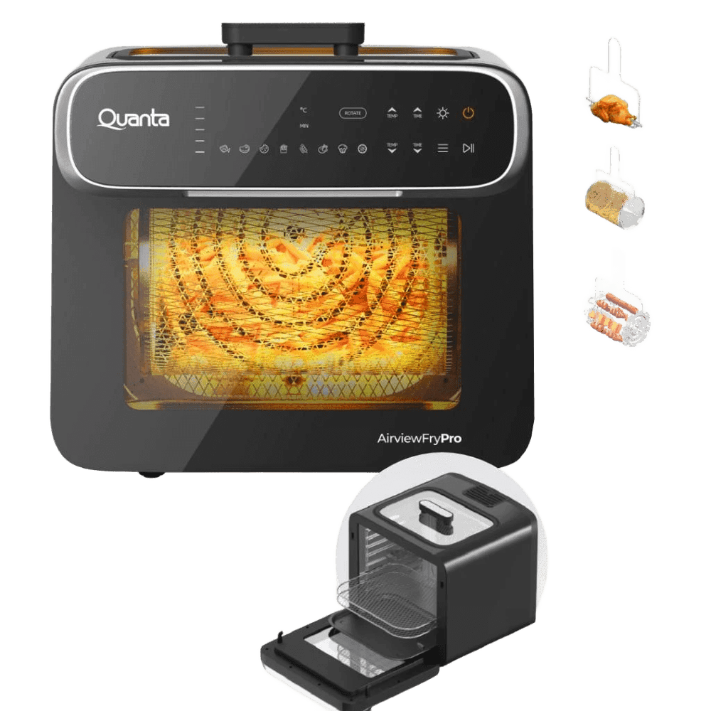 FREIDORA ELECTRICA QUANTA QTFTH130 220V~60HZ/1600W/4EN1/13L/HORNO/DIG 40125