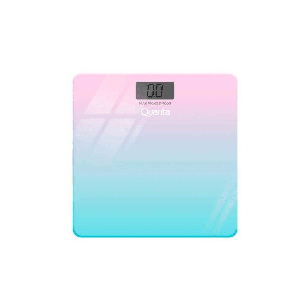 BALANZA SLIM QUANTA QTBDS12 LCD/180KG/CELESTE 40365
