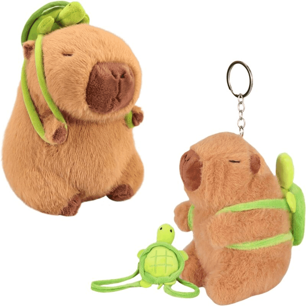 LLAVERO CAPIBARA CON MOCHILA DE TORTUGA 40544