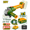AMOLADORA 115MM BL + ACC. 1X BAT 20V 3AH JADEVER MALETIN JDLAP522 40813