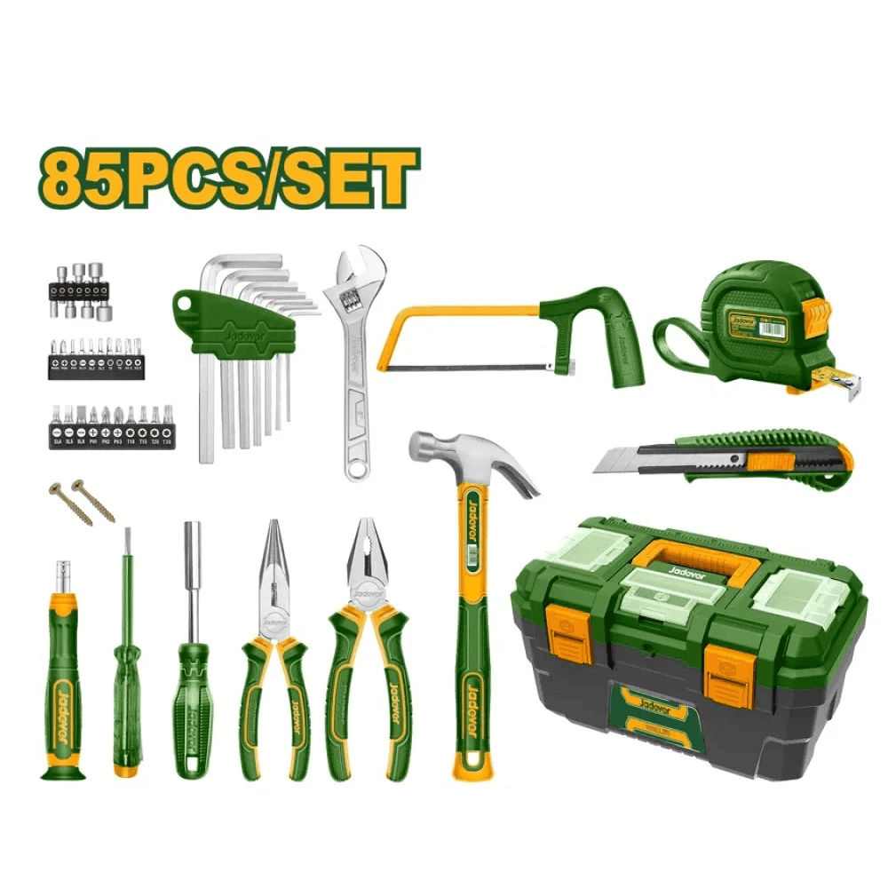 JUEGO DE HERRAMIENTAS 85PZS. JADEVER CAJA PLASTICA JDHS3B85 40814