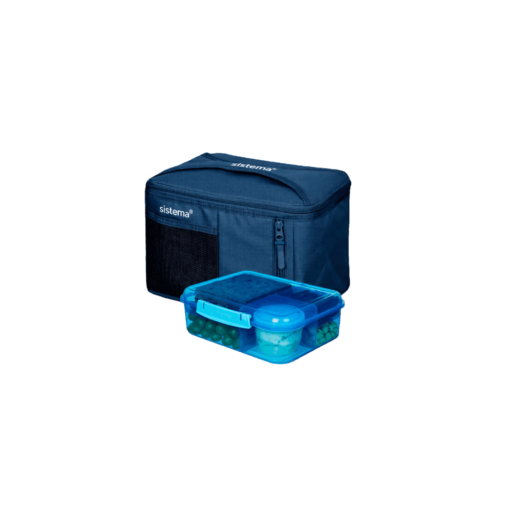 "COMBO BTS BOLSO TERMICO GR + RECIPIENTE LUNCH AZUL SISCOM758977 44208