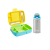 "COMBO BTS BENTO LUNCH BOX VERDE + BOTELLA TERMICA AUBREY BLUE GREEN APPLE 384ML 44217