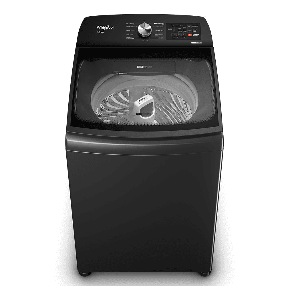 LAVARROPAS WHIRPOOL WWWN16AB 16KG CARGA SUP. NEGRO 660 RPM W504 44602