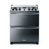COCINA WHIRLPOOL 5H INOX DOBLE HORNO WFD5NCR 44652