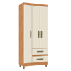 ROPERO PORTO 3 PUERTAS CINAMOMO/OFFWHITE - MOVELMAX 46664