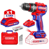 TALADRO PERCUTOR 13MM BL. 66NM 1X BAT. 20V 2AH (COMPACT) (M) EMTOP 47455
