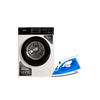 LAVARROPAS LEVEL 7 KG BLANCA REG LVLA-001 +PLANCHA NAPPO SECA Y A VAPOR NEP-157 48826