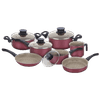 JUEGO DE OLLAS TRAMONTINA 7 PIEZAS PARIS GRANATE TA20599/761 5002
