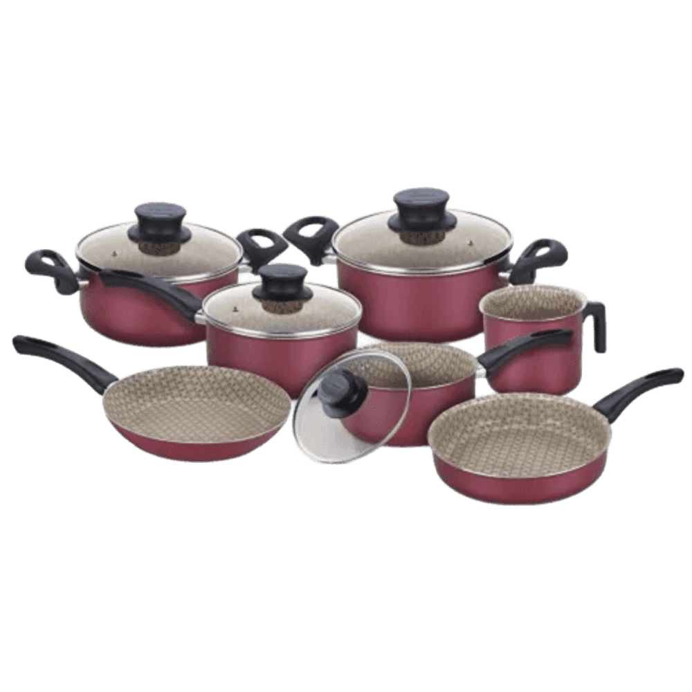 JUEGO DE OLLAS TRAMONTINA 7 PIEZAS PARIS GRANATE TA20599/761 5002