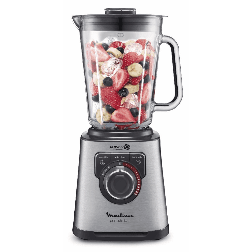 LICUADORA MOULINEX 2LTS PERFECTMIX MOD LM811 VASO CRISTAL 1200W COD MX87 MOD EDXLM811-N 5465