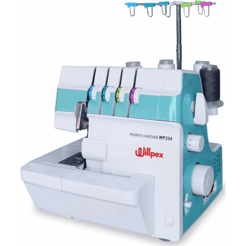 MAQUINA DE COSER WILLPEX OVERLOCK FAMILIAR 4 HILOS COD WP334 5695